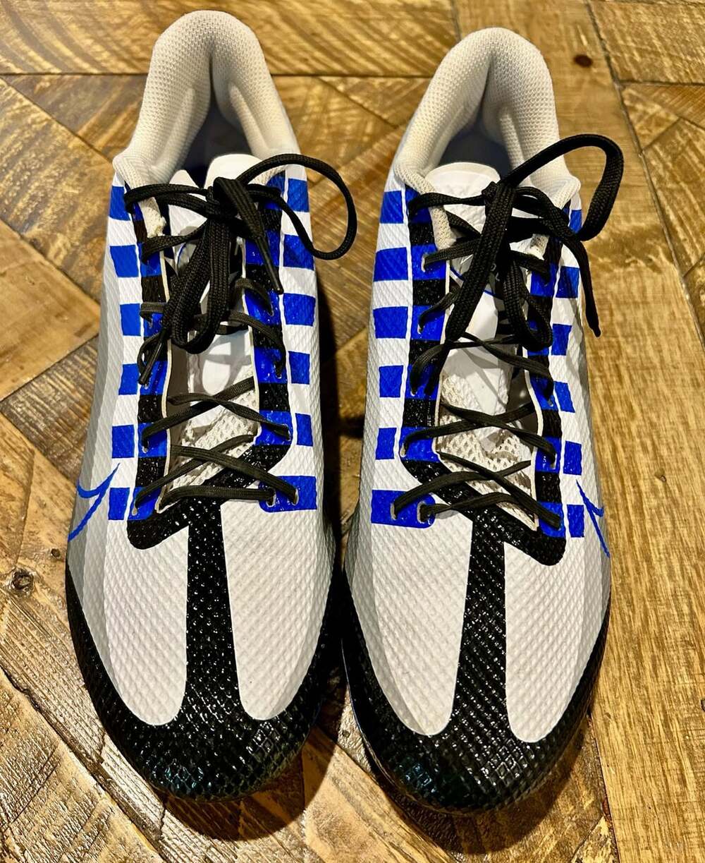 Nike Vapor Edge Speed 360 Size 10.5 Royal Black Football Cleats DQ5110